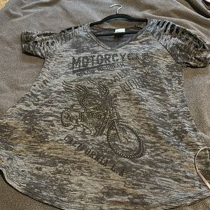 NWOT L Vocal Embellished Tee